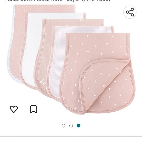 Ely's & Co burp cloths 100% Jersey cotton - Picture 4 of 4